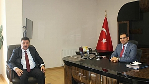 BAŞKAN ÇELEĞEN’DEN KAYMAKAM SAYAR’A HAYIRLI OLSUN ZİYARETİ