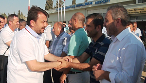 BAŞKAN ERKOÇ, KUTSAL TOPRAKLARDAN DÖNDÜ