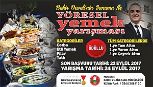 BÜYÜKŞEHİR’DEN YÖRESEL YEMEK YARIŞMASI