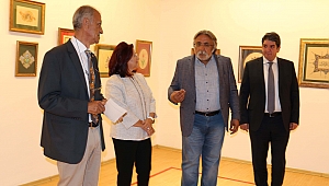 HÜLYA FÜSUN TEZER, TEZHİP, MİNYATÜR VE EBRU SERGİSİ AÇTI