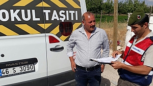 JANDARMADAN OKUL SERVİSLERİNE SIKI DENETİM