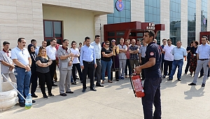 KSÜ TIP’TA ACİL EYLEM PLANI KAPSAMINDA YANGIN TATBİKATI DÜZENLENDİ
