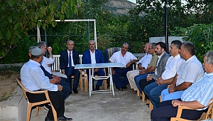 MİLLETVEKİLİ KILIÇ VE BAŞKAN OKAY DULKADİROĞLU'NUN KIRSAL MAHALLELERİNİ ZİYARET ETTİ