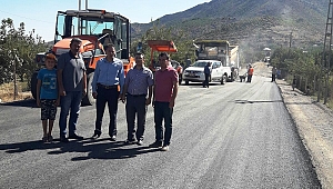 YEŞİLYÖRE-DOLUCA YOLU ASFALTLANIYOR