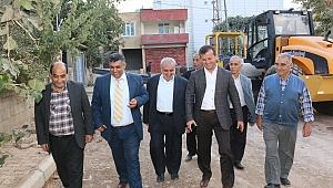 BAŞKAN BOZDAĞ SICAK ASFALT ÇALIŞMASINI YERİNDE İNCELEDİ
