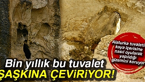 Bin yıllık bu tuvalet şaşkına çeviriyor