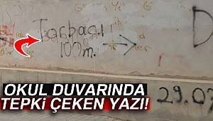 Bu yazı tepki çekti: Hem de okul duvarında