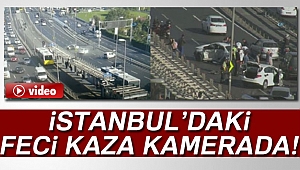 Çağlayan’daki feci kaza anı kamerada