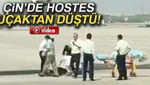 Çin'de hostes uçaktan düştü