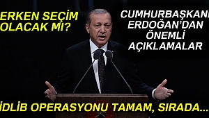 Cumhurbaşkanı Erdoğan erken seçim iddialarına cevap verdi