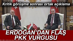 Cumhurbaşkanı Erdoğan ve İbadi'den ortak açıklama