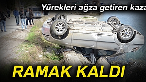 Denize uçmaya ramak kaldı