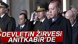Devletin zirvesi Anıtkabir'de