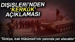 Dışişleri'nden 'Kerkük' açıklaması