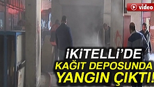 kağıt deposunda yangın çıktı