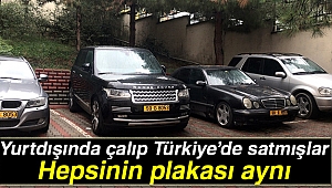 Lüks araçlara aynı geçici plakayı takarak vurgun yapan hırsızlar yakalandı