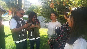 POLİSTEN OKUL ÇEVRESİNDEKİ YERLERE KİMLİK TARAMASI