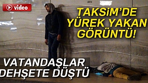 Taksim'de bonzai içen 2 gencin görüntüsü yürekleri yaktı