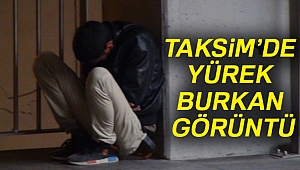 Taksim metrosunda uyuyakalan kağıt toplayıcının hali yürekleri burktu