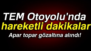 TEM Otoyolu'nda şüpheli kamyon hareketliliği