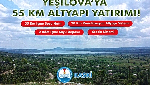 Yeşilova’ya 55 Km Altyapı Yatırımı