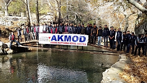 Akmod gönüllülerinden kış kampı ve dağ tırmanışı