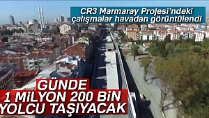 CR3 Marmaray Projesi’ndeki çalışmalar havadan görüntülendi