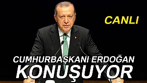 Cumhurbaşkanı Erdoğan Beştepe'de konuşuyor