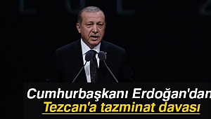 Cumhurbaşkanı Erdoğan'dan Tezcan'a tazminat davası