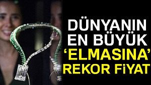 Dünyanın en büyük elmasına rekor fiyat