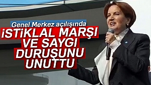 Genel Merkez açılışında İstiklal Marşı'nı unuttu