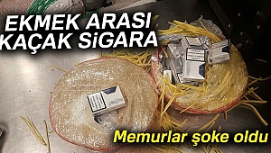 Havalimanında ekmek arasında kaçak sigara şoku
