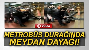 İncirli metrobüs durağında meydan dayağı
