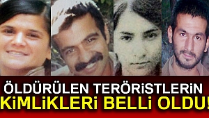 İşte öldürülen o 4 terörist: Kimlikleri belli oldu
