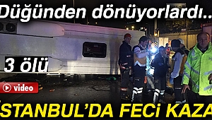 Kadıköy’de düğünden dönen otobüs devrildi: 3 ölü 17 yaralı