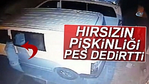 Kameraya el sallayan hırsızın pişkinliği pes dedirtti