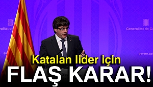 Katalan lider için tutuklama kararı çıkarıldı