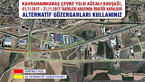 Kazı Çalışması Nedeniyle Yol Kapama