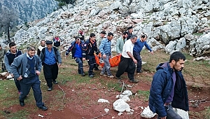 Keçi Otlatırken Kayalıklardan Düştü 