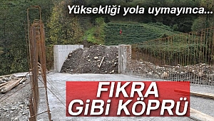 Köprü yola uymayınca dolgu çalışması yapıldı!