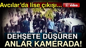 Liselilerin sopalı kavgası kamerada