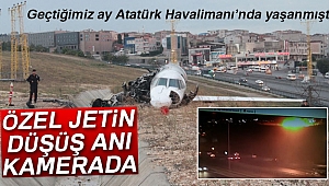 Özel jetin düşüş anı kamerada