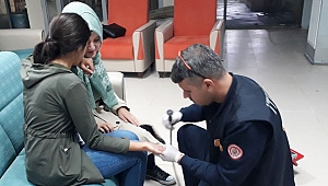 Parmağında Sıkışan Yüzüğü İtfaiye Çıkardı
