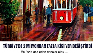Türkiye’de 2 Milyondan Fazla Kişi Yer Değiştirdi