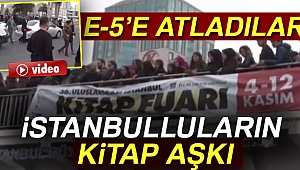TÜYAP'taki kitap fuarına gidenler metrobüs üst geçidinde izdihama neden oldu