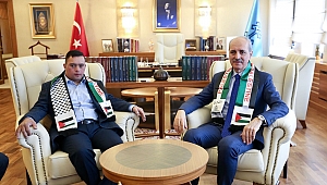 Bakan Kurtulmuş filistinli down sendromlu muhammed et-tavil’i kabul etti