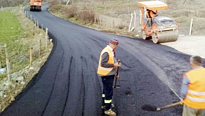 Çukurhisar yolu asfaltlanıyor