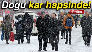 Doğu kar hapsinde |Bazı yollar ulaşıma kapandı