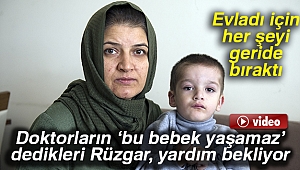 Doktorların ‘bu bebek yaşamaz’ dedikleri Rüzgar, yardım bekliyor