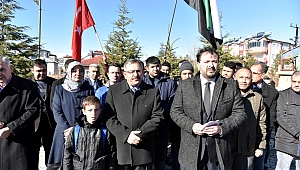 Göksun’da Kudüs Protestosu